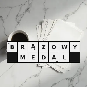 Hasło krzyżówkowe dla sportowca stojącego na najniższym stopniu podium - brązowy medal – rozwiązanie, synonimy, podpowiedzi i definicje krzyżówkowe
